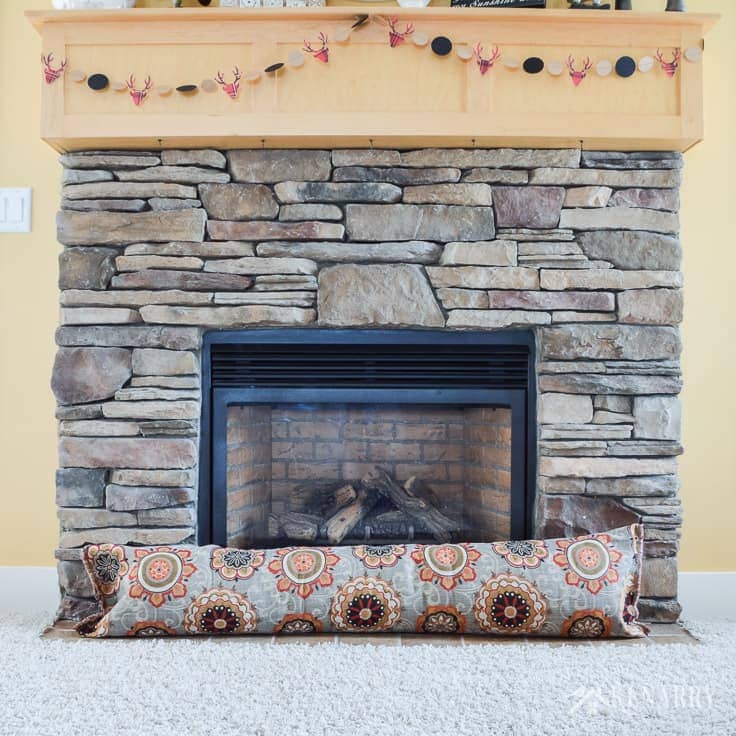 Block out cold drafts in fall and winter. Learn how to make an easy fireplace draft stopper with fabric